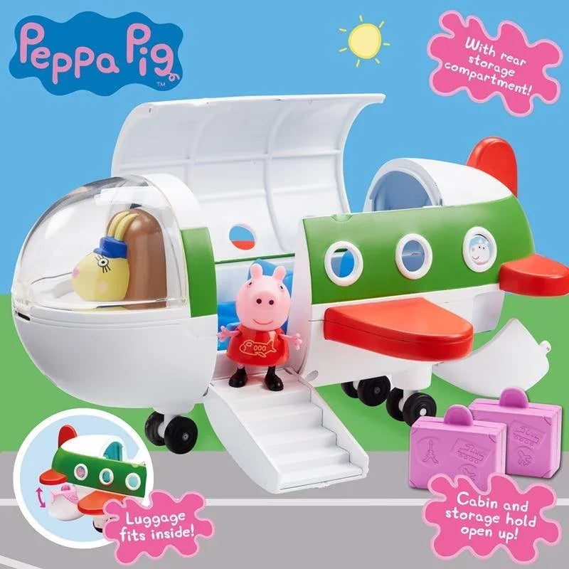Peppa Pig Air Peppa Jet toy with doors open and suitcase play Ireland
