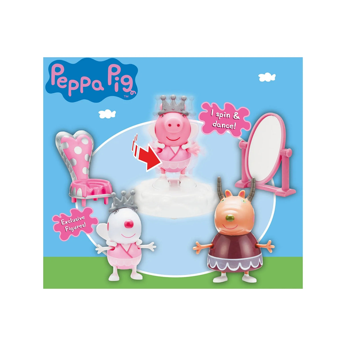 Peppa Pig Ballet Set spinning dance scene with figures and accessories Ireland