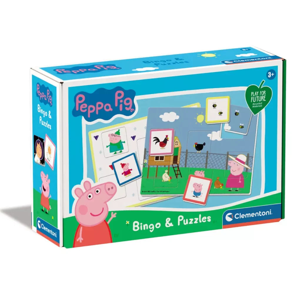 Peppa Pig Bingo and Puzzles game in box for kids aged 3 and up Ireland