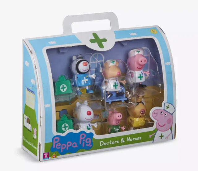 Peppa Pig Doctors and Nurses toy figure pack in packaging Ireland