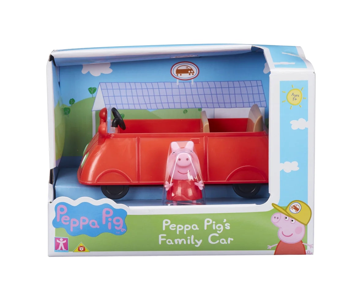 Peppa Pig's Family Car toy front view with figure included Ireland