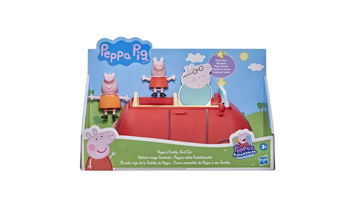 Peppa Pig Family Red Car toy packaging with figures included Ireland