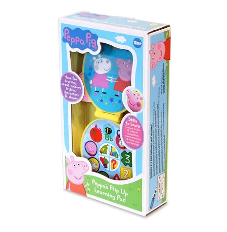Peppa Pig Flip Up Learning Pad in box with 4 activities for toddlers Ireland