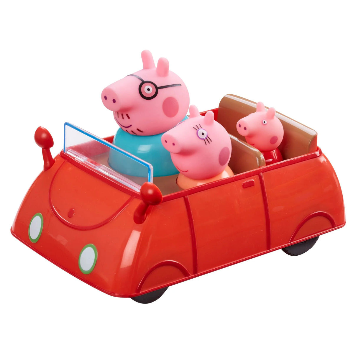 Peppa Pig red car with Daddy Pig Mummy Pig and Peppa figures Ireland