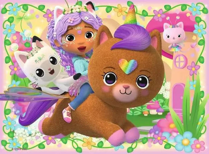 Ravensburger Gabby's Dollhouse Fairylandia jigsaw featuring Gabby and winged Dollhouse characters