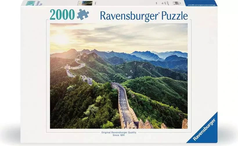 Ravensburger The Great Wall of China 2000 Piece jigsaw puzzle retail box showing the Great Wall landscape artwork