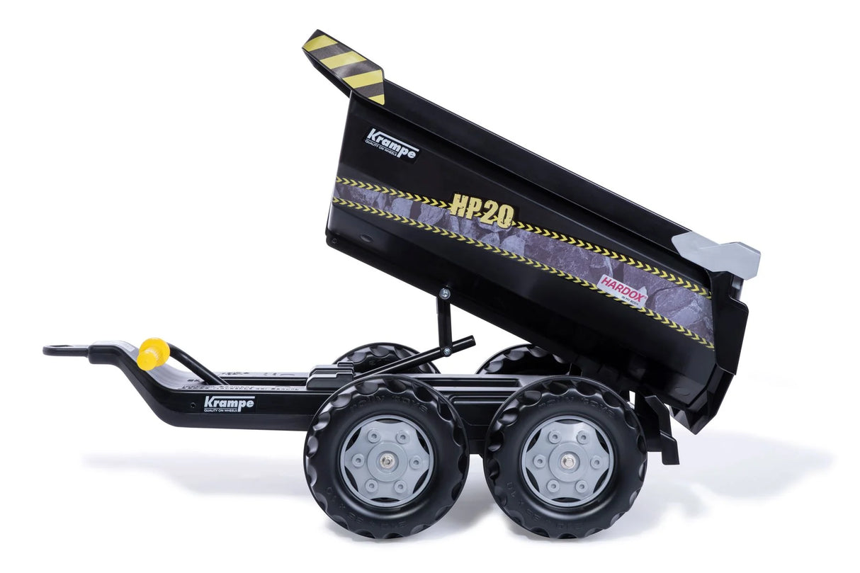 Rolly Krampe HP20 Halfpipe trailer raised in tipping position – Ireland