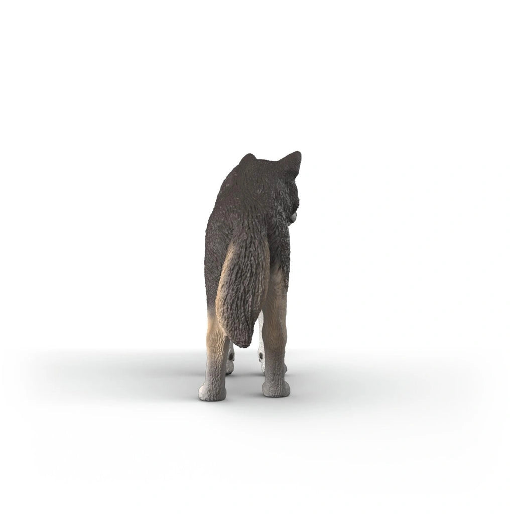Rear view of the Schleich American Wolf figure