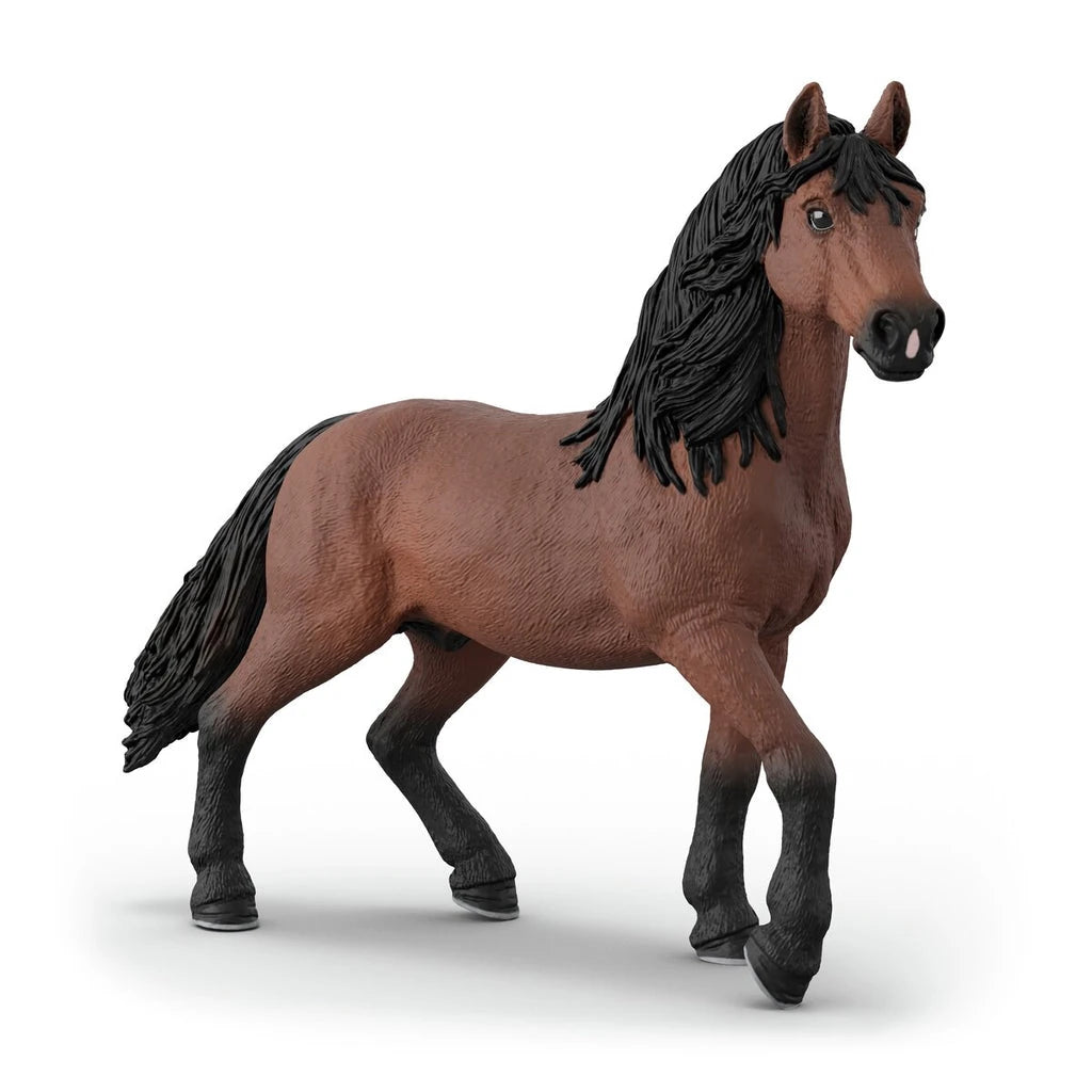 Schleich Happy Horse Hospital 42787 brown Andalusian stallion figure with black mane and tail