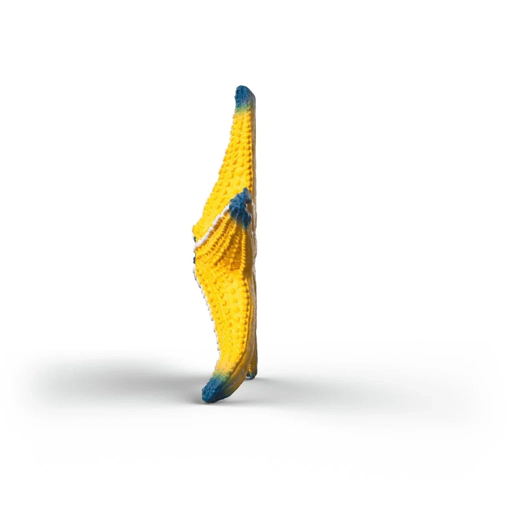 Schleich WILD LIFE Starfish 14902 yellow left side view with dark blue tips
