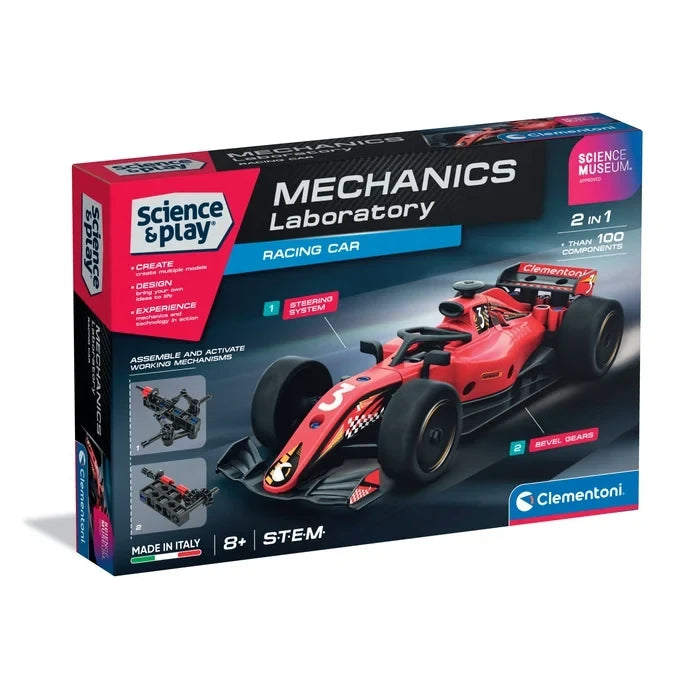 Science Museum Mechanics Racing Car box showing a red racing car model.
