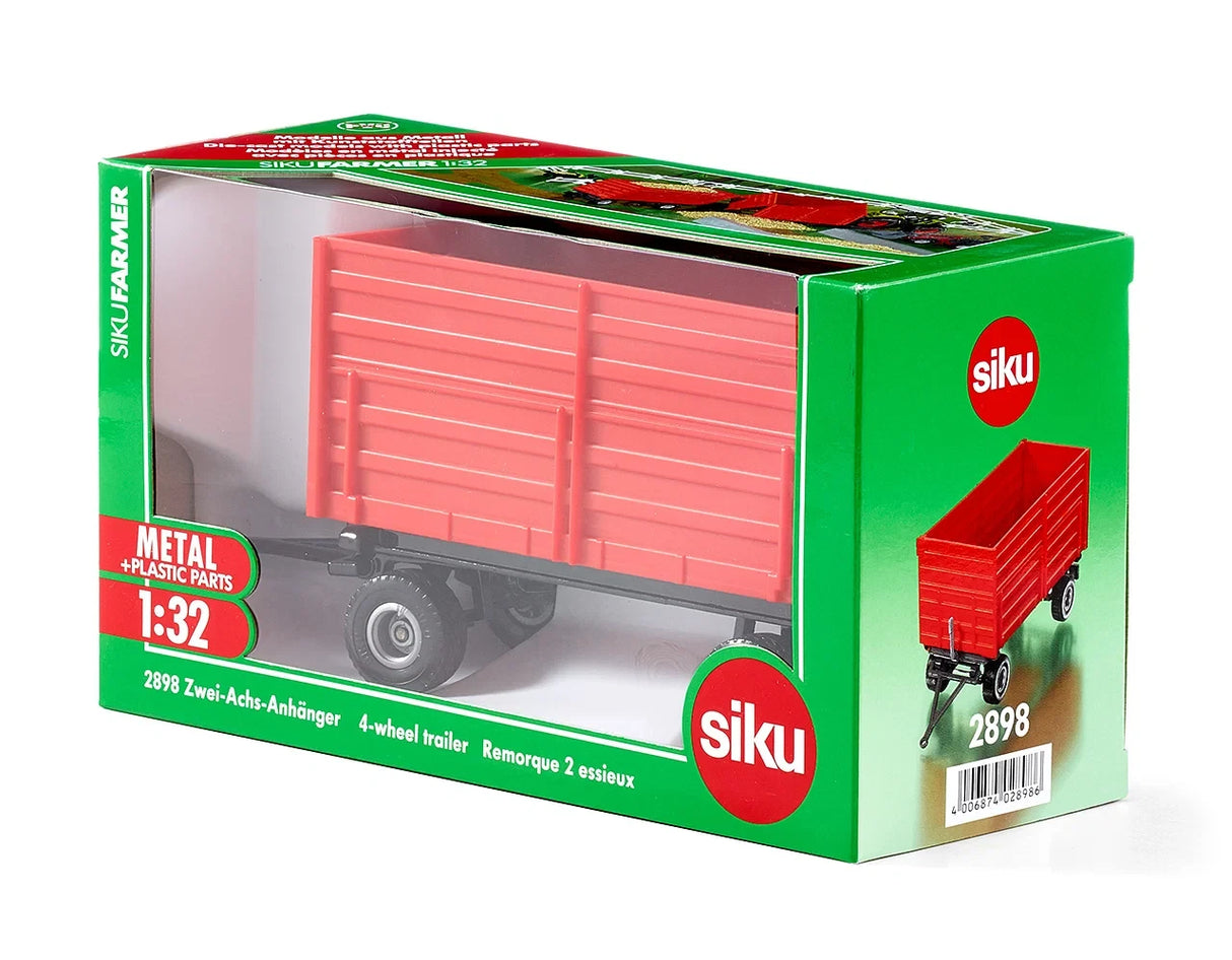 Siku 1:32 four wheel trailer 2898 in the retail box