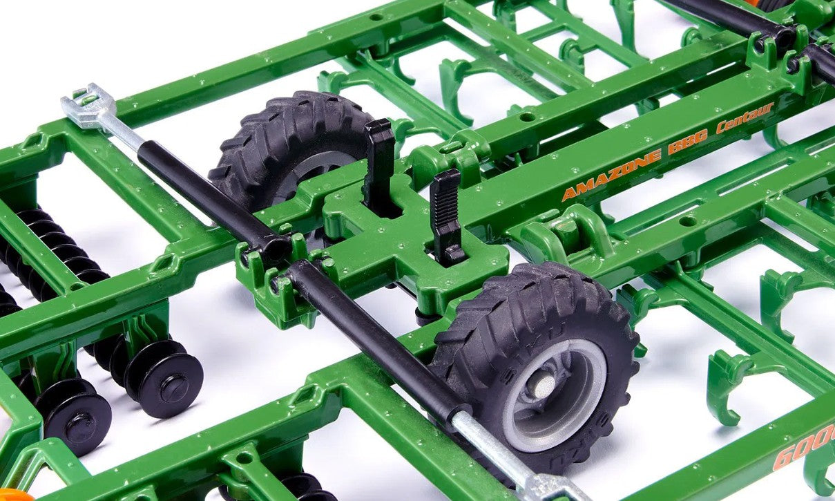 Close-up of Siku Amazone Centaur 6000 Cultivator centre frame and tyres Ireland