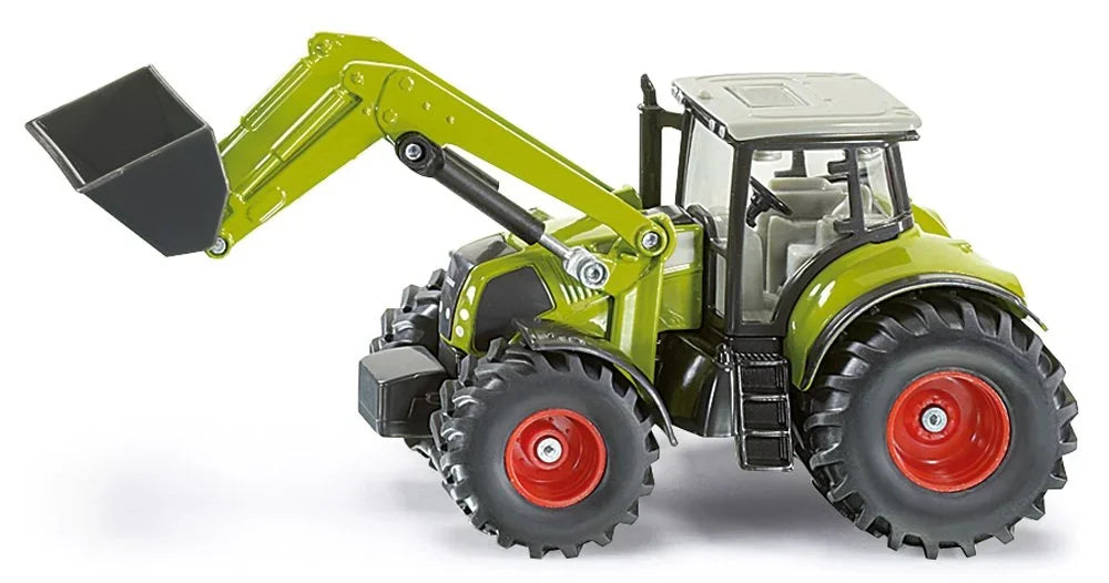 SIKU 1:50 Claas Axion 850 Tractor toy with front shovel and detailed cabin for farm play in Ireland