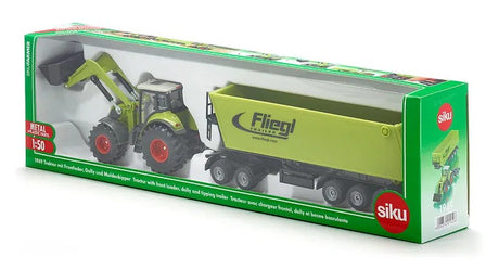 Boxed SIKU Claas Tractor with Dolly and Tipping Trailer 1949 Ireland