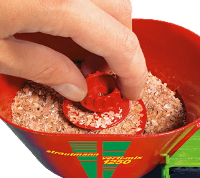 Interior view of SIKU Strautmann Fodder Mixer with feed detail Ireland
