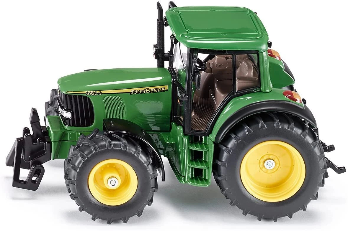 Siku John Deere 6920S 1:32 Scale Die Cast Tractor close view showing 6920S model badging, open cab detail and front hitch
