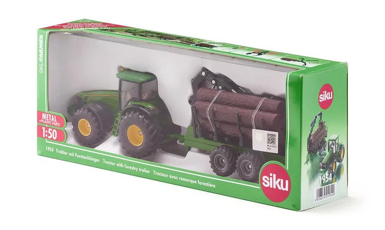 Boxed SIKU John Deere 8430 Tractor and Forestry Trailer 1954 Ireland