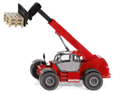 SIKU 1:50 Manitou MHT10230 Telehandler 3507 red diecast model with pallet fork raised
