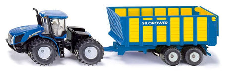 SIKU New Holland T9 560 Tractor with Silage Trailer 1947 Ireland