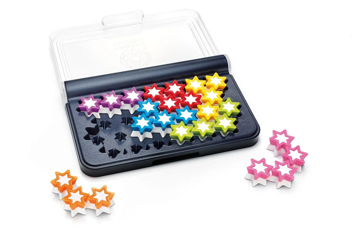 IQ Stars puzzle board with colourful star pieces in position – Ireland