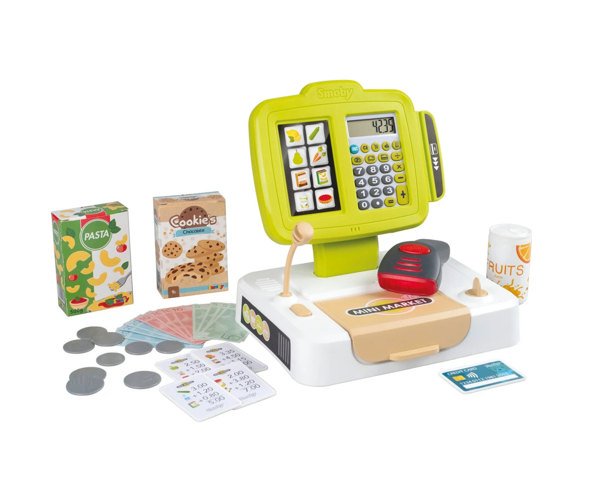 Smoby electronic toy cash register with scanner and groceries – Ireland