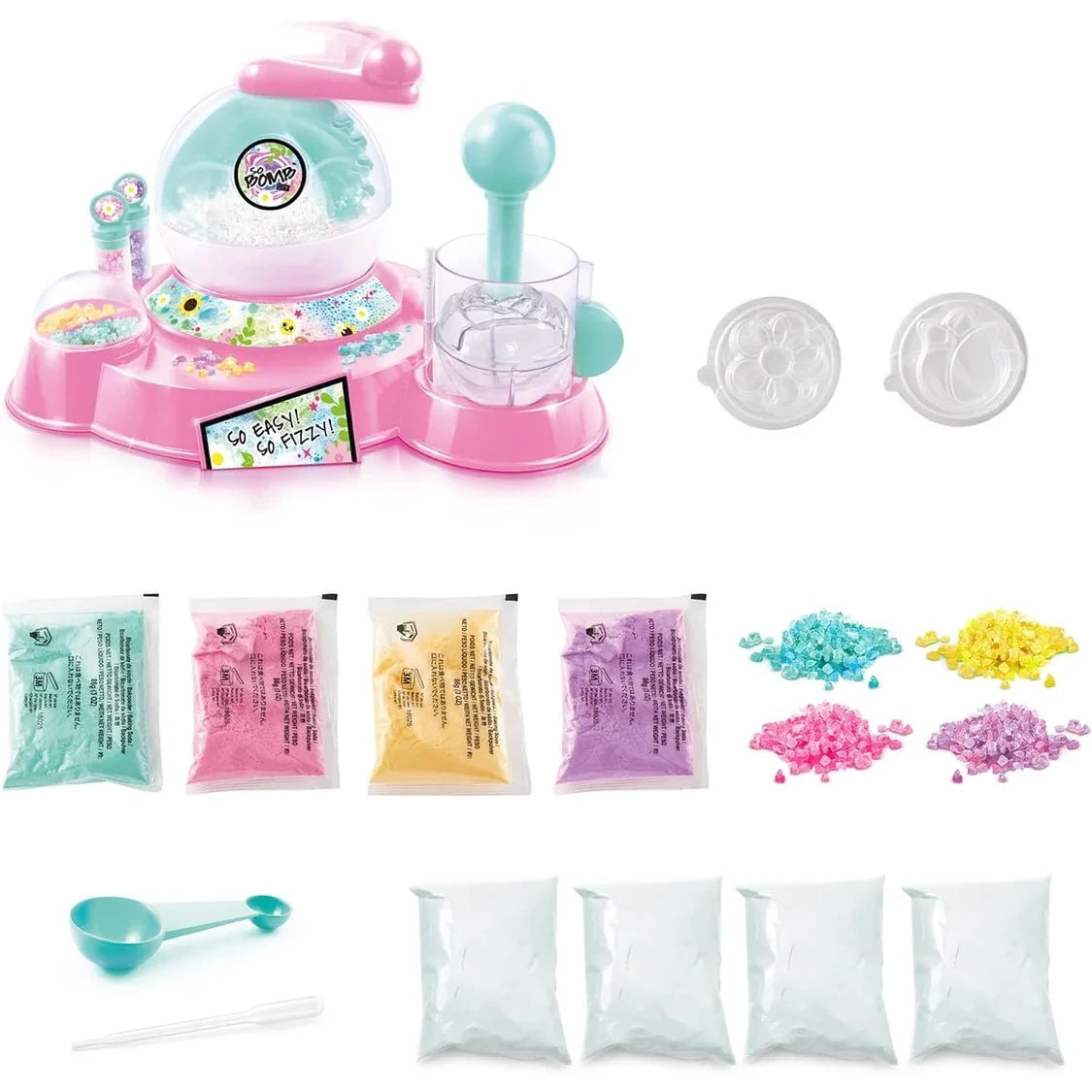 So Bomb DIY Flower Bath Bomb Factory product display on a white background, featuring the bath bomb making equipment.