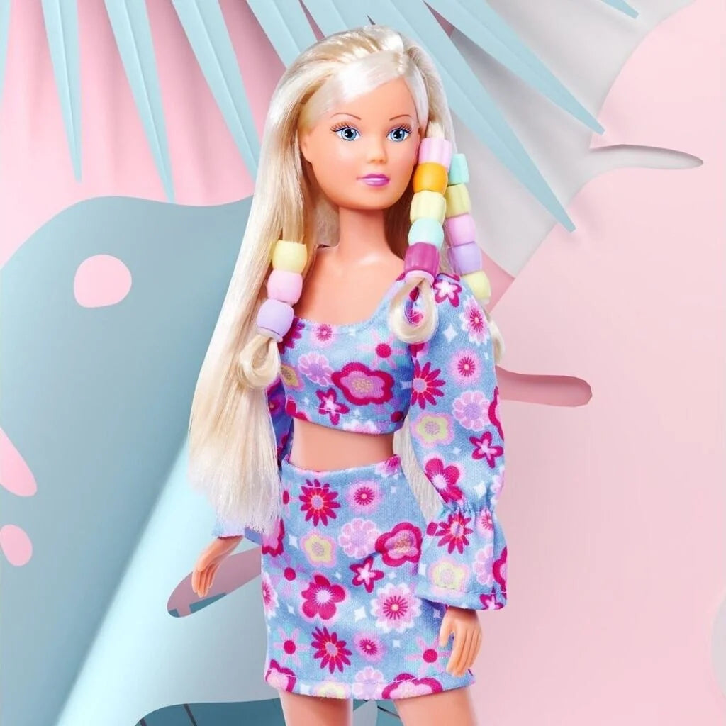 Steffi doll with pastel beads styled into her long blonde hair – Ireland