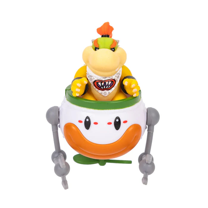 Super Mario Galaxy Movie Bowser Jr. figure seated inside the Clown Car