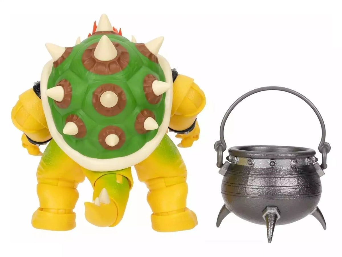 Super Mario Movie Bowser figure shown from the rear on a white background.