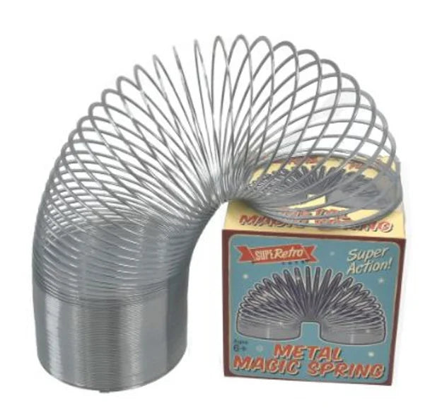 SuperRetro Metal Magic Spring coiled toy with retro design box – Ireland