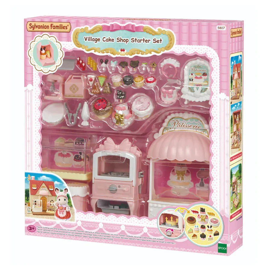 Sylvanian Families Village Cake Shop Starter Set boxed toy with cakes and accessories