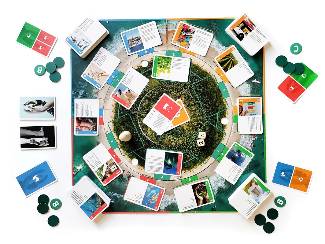 Tactic Mother Earth board game layout with cards and tokens Ireland