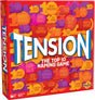 Tension Family Edition game box with bold logo and topic examples in Ireland