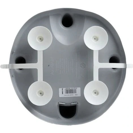 Thermobaby Aquababy Grey Bath Seat underside with four white suction cups