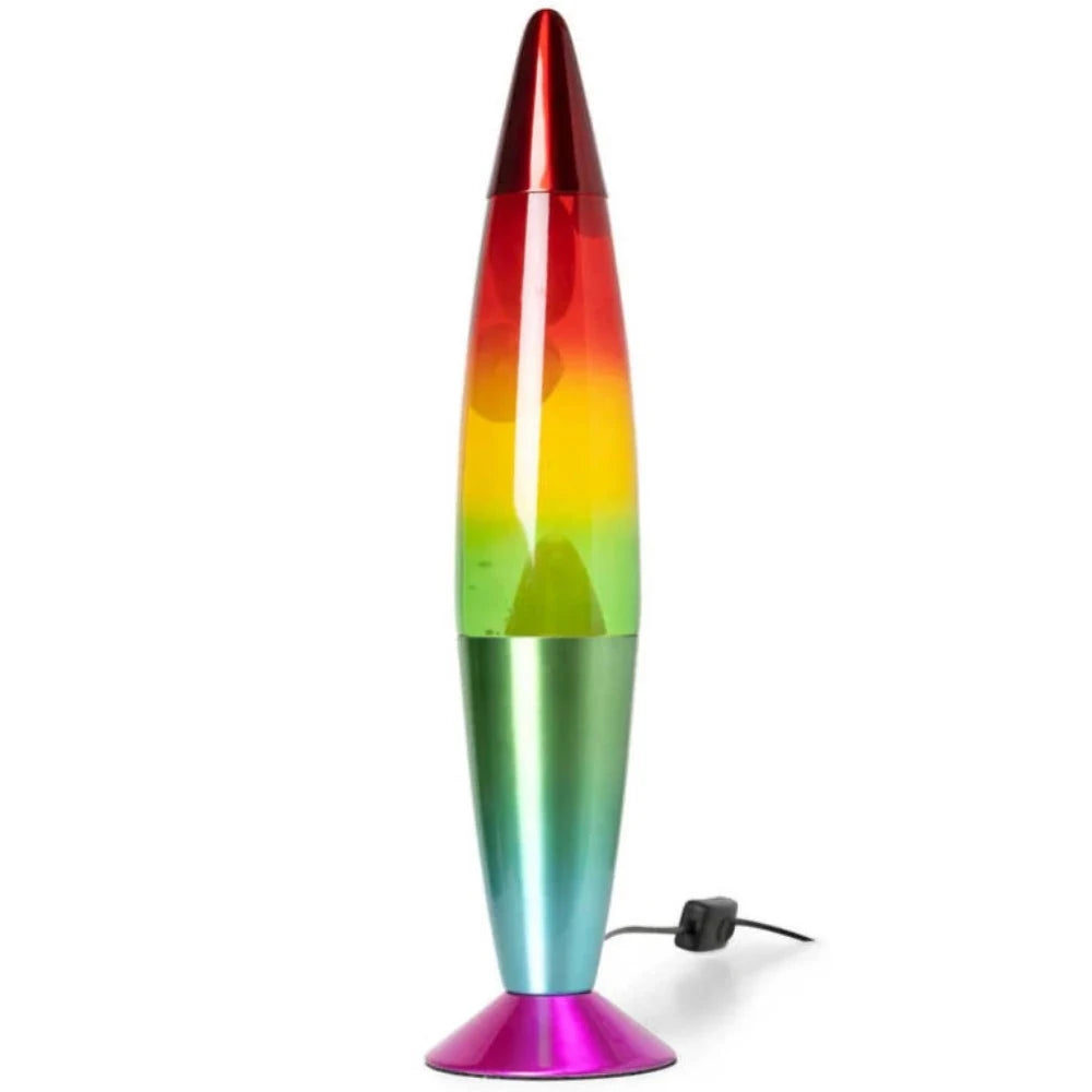 Tobar Lumez Motion Lamp Rainbow with silver base, pink stand and power cable