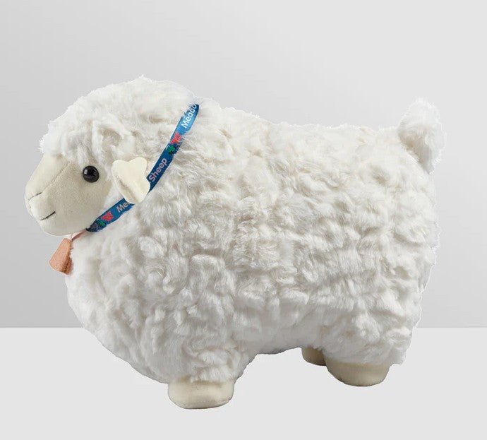 Side profile of Meadow the Sheep Soft Toy by Tractor Ted Ireland