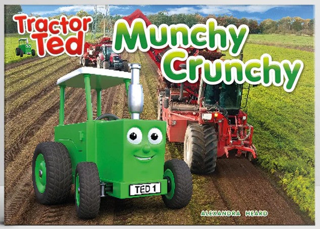 Tractor Ted Munchy Crunchy Storybook front cover with carrot harvester – Ireland
