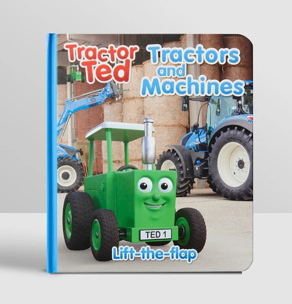 Tractor Ted Tractors and Machines Lift-the-Flap Book front cover Ireland