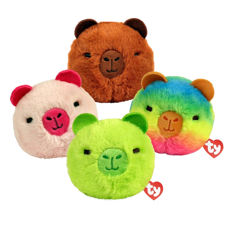 TY Beanie Bouncers Capybara Assortment plush bouncy balls
