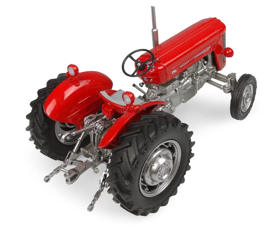 Rear top view of Universal Hobbies Massey Ferguson 65 showing seat and hitches – Ireland