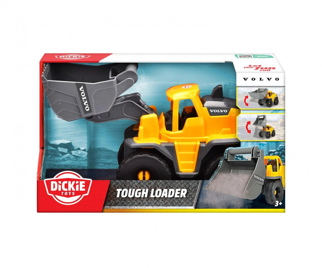 Dickie Toys Volvo Tough Loader wheel loader toy in original retail packaging box