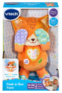 VTech Peek-a-Boo Paws plush toy in retail packaging box with age guide – Ireland