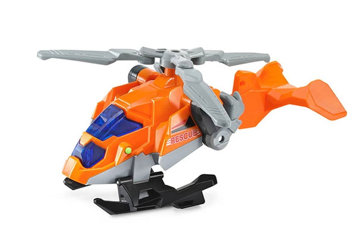VTech Switch & Go Dinos Rescue Raiders 3-in-1 orange rescue helicopter