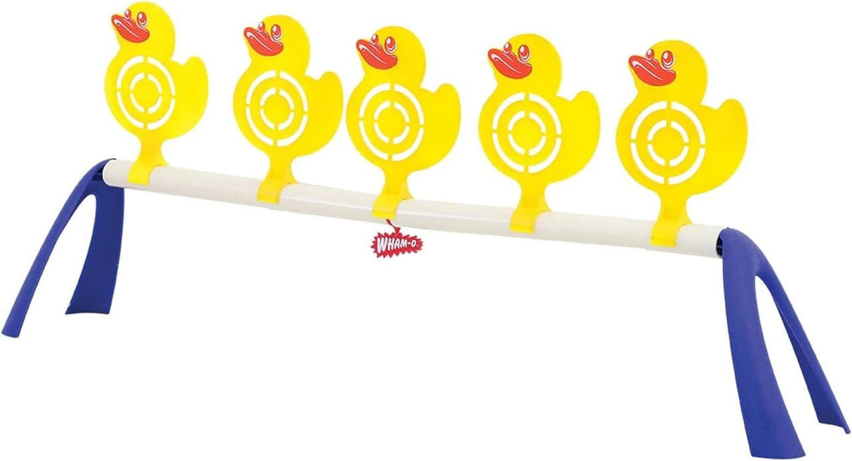Wham-O Carnival Duck Shoot yellow duck targets on stand