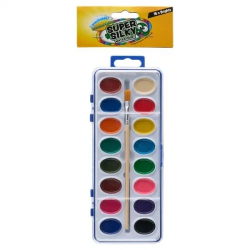 World of Colour Watercolour Art Set 16 Piece front packaging with the paint set visible