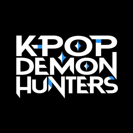 KPop Demon Hunters logo on a black background