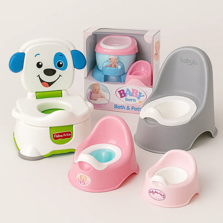 Assorted potty training products including Babylo, Fisher Price, and Baby Born – Ireland
