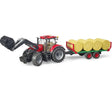 Bruder Case IH Optum 300CVX and Bale Transport Trailer