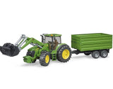 Bruder John Deere 7930 with Frontloader and Trailer